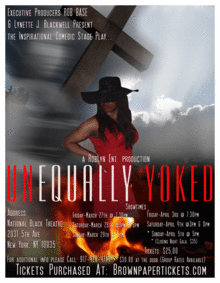 Poet, Pashun Shareef is Lola in “Unequally Yoked” – April 3-5, 2015