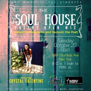 Soul House Open Mic Oct 20, 2015 Flyer