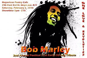 Bob Marley Tribute Feb 6, 16 Flyer