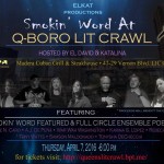 Smokin Word Queens Lit Crawl Apr 7, 16 Flyer