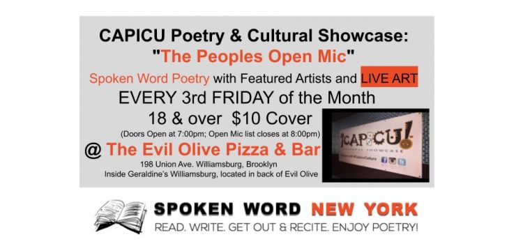 CAPICU Culture Presents: “The Peoples Open Mic” @ Evil Olive Pizza & Bar